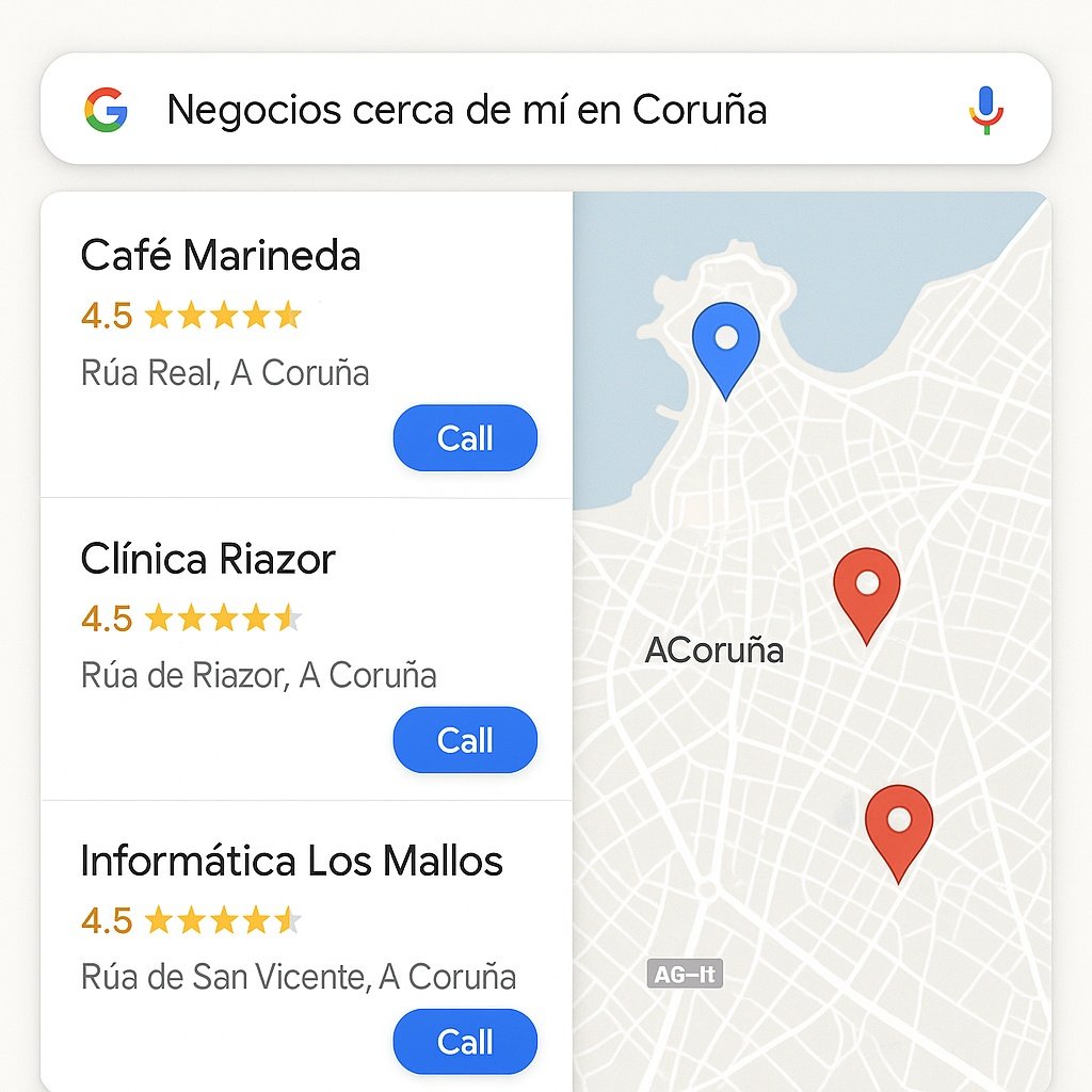 tres negocios locales destacados en Coruña